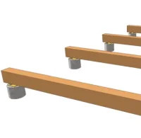 Vignette de la rubrique : Pose d'une terrasse en bois sur plots en béton