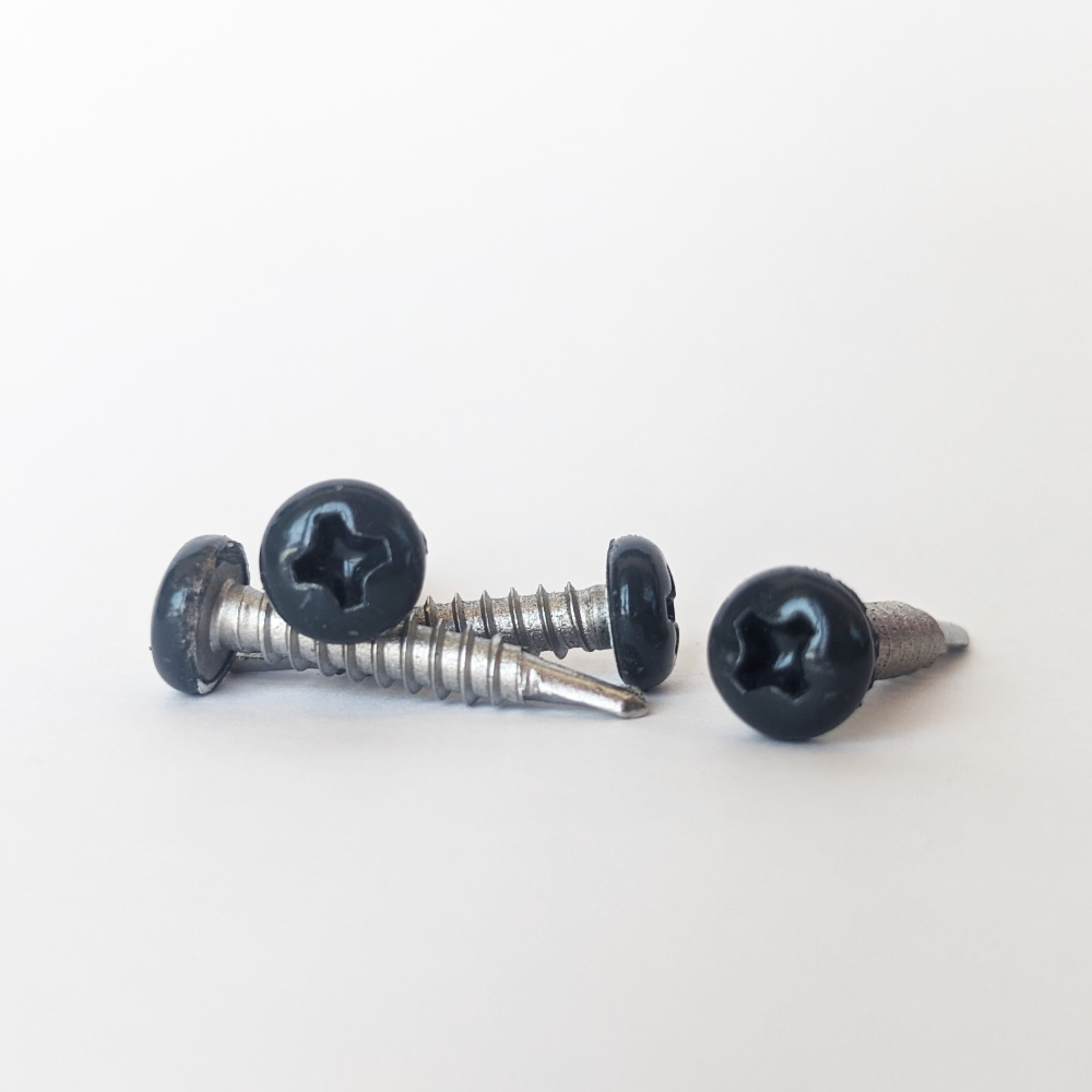 Vis autoperceuse à tête cylindrique bombée - INOX - GRIS ANTHRACITE (RAL7016) - D3,5 x L19 - 10 unités - Réf. RAL7016-300399236_10