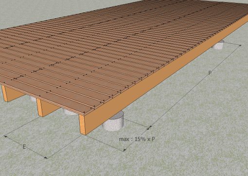 terrasse bois 80 cm