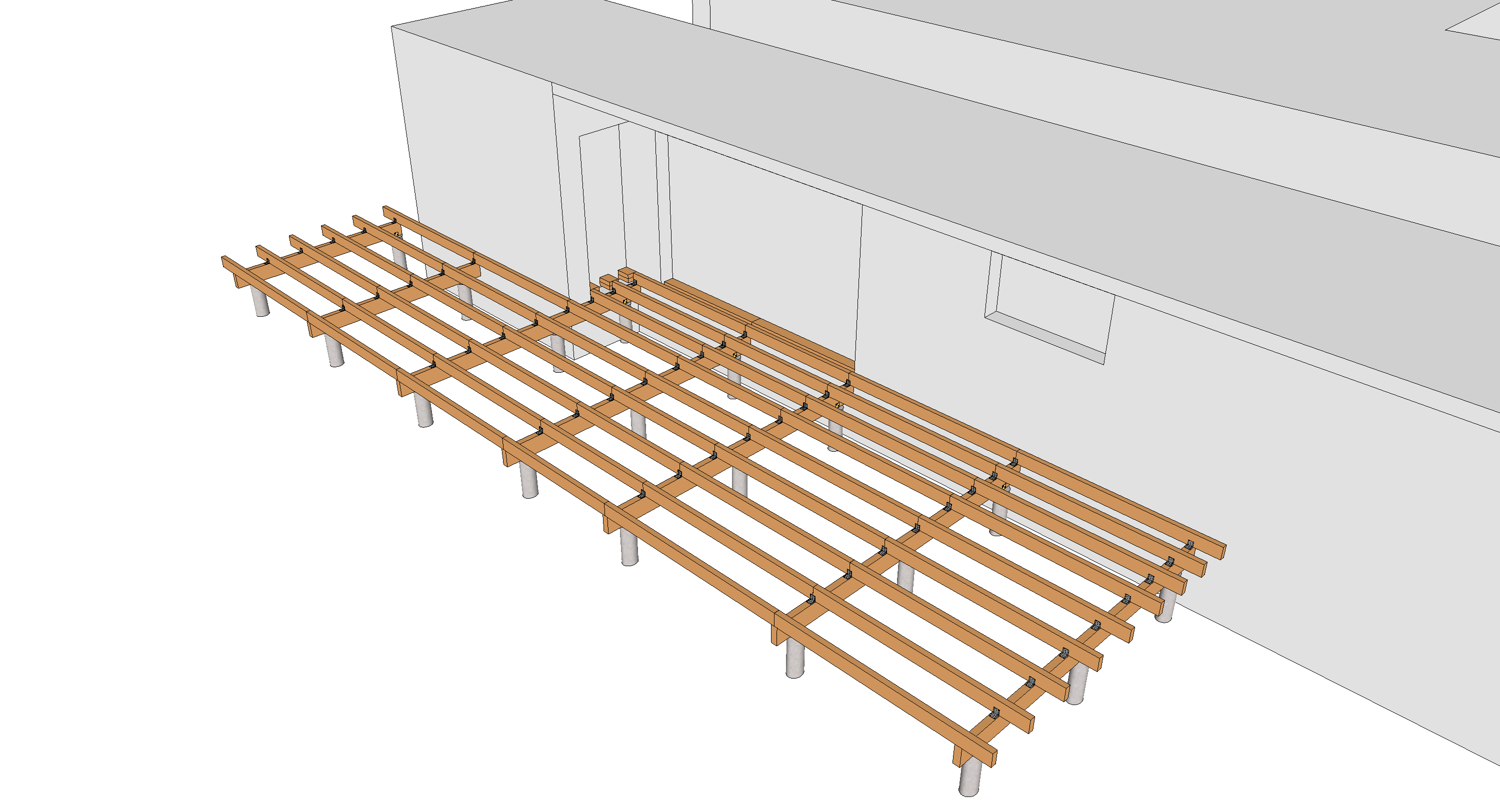 Terrasse bois en deux blocs sur poutres porteuses Le guide des — free download