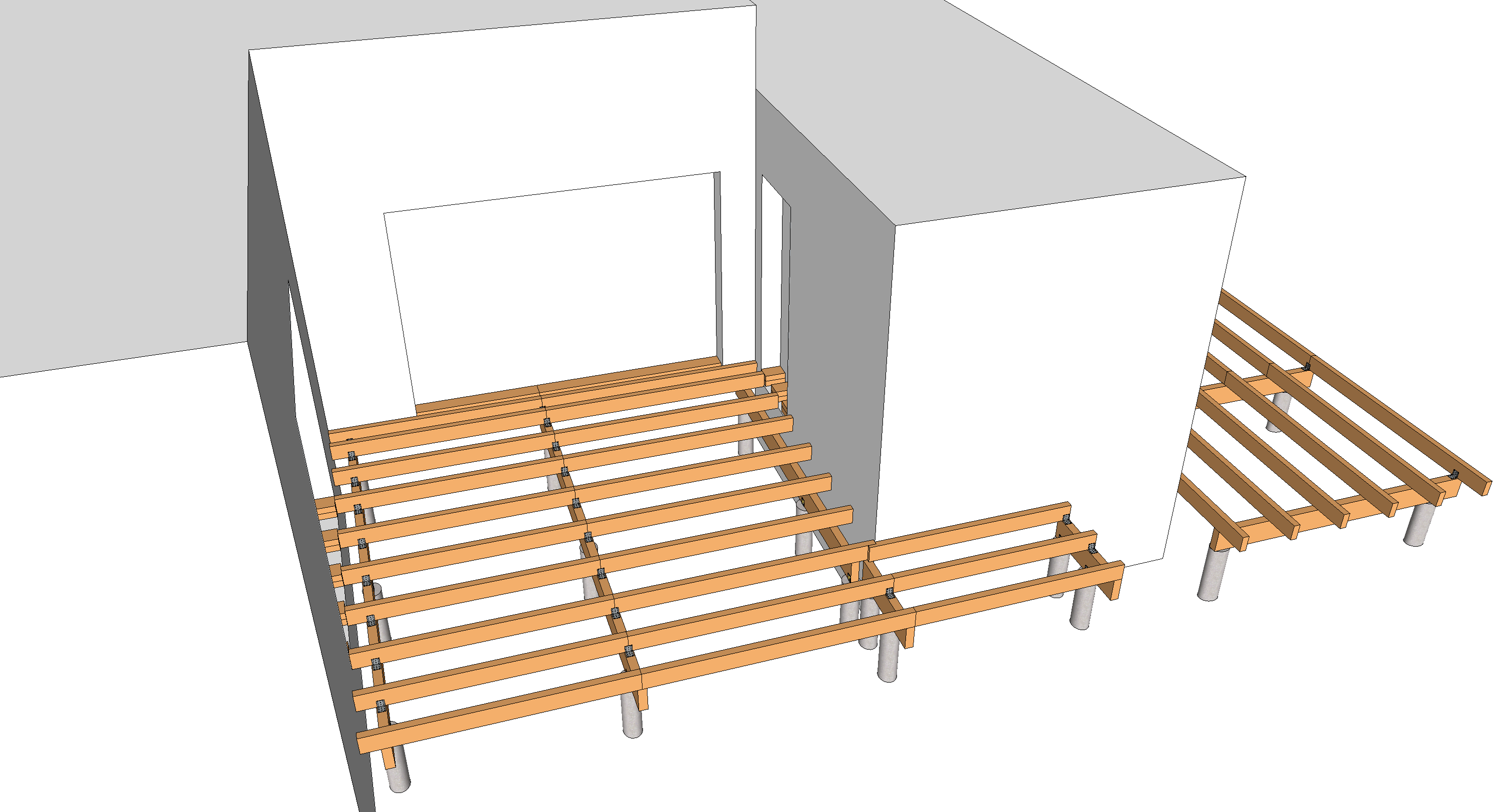 Terrasse bois en deux blocs sur poutres porteuses Le guide des — free download