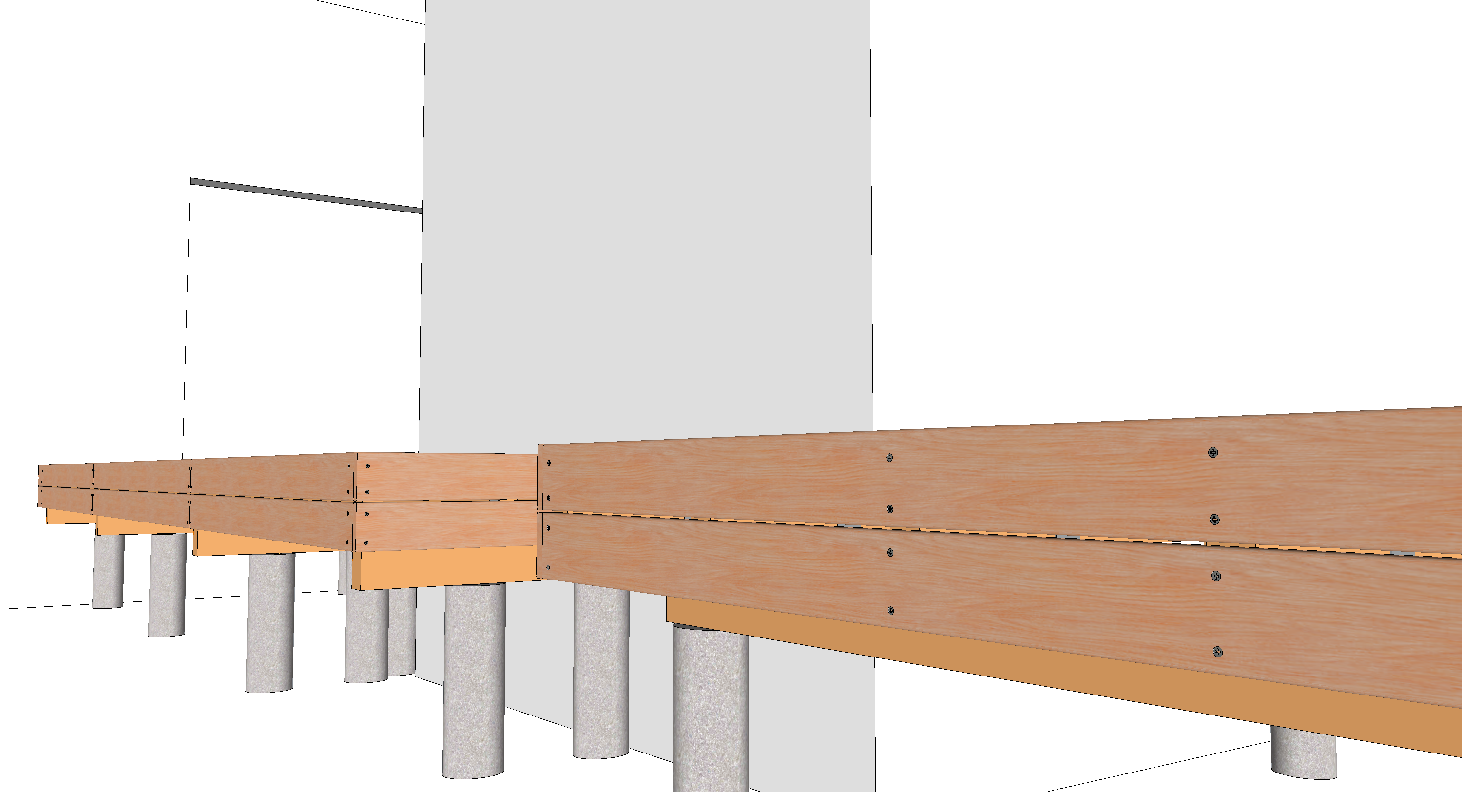 Terrasse bois en deux blocs sur poutres porteuses Le guide des — free download