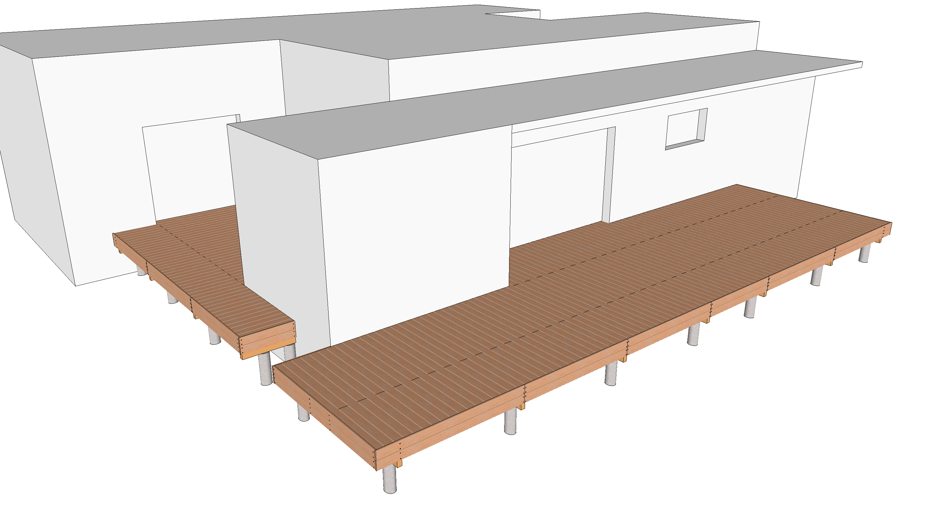 Terrasse bois en deux blocs sur poutres porteuses Le guide des — free download