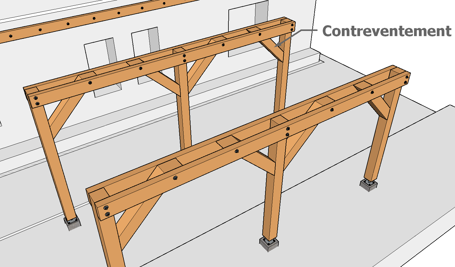 Contreventement Pour construire soimême une extension, une un bungalow [Votre GUIDE]