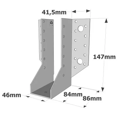 Sabots à ailes extérieures, gamme SAE CLASSIQUE (épaisseur 2mm, profondeur 84mm) - Réf. SAE340/46/2