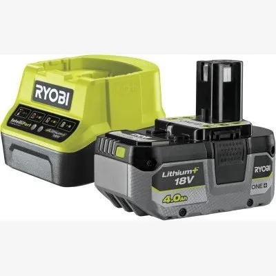 Ryobi RC18120-140 – Lot Chargeur + Batterie 18V, 1.5 Ah Lithium-Ion - compatible avec le pistolet - Réf. BATTERIE