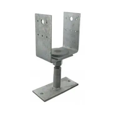 Pieds de poteau en U - réglable en LARGEUR ET HAUTEUR