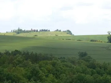 Paysage vu de la terrasse
