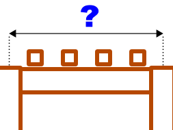 Calcul de la portée d'une double poutre-porteuse sur pilotis