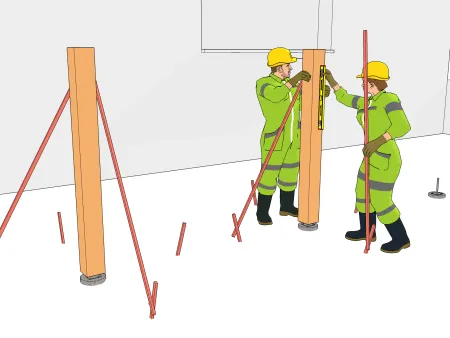 Elévation des poteaux