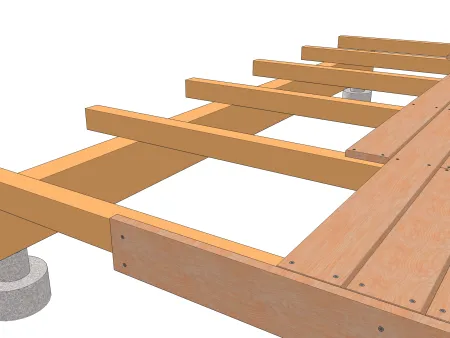 La pose sur poutres porteuses