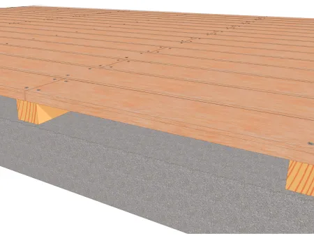 Entraxe maximum (Emax) entre supports (lambourdes ou solives)