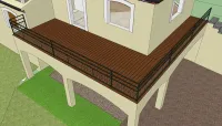 Vignette de l'article : Terrasse hybride béton/bois