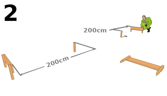Placer les deux premières chaises