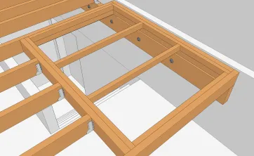 Mise en place de la structure de la trappe