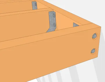 Solive d’extrémité fixée latéralement