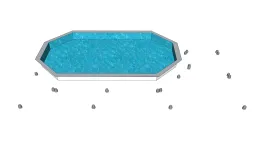 La pose des plots en béton