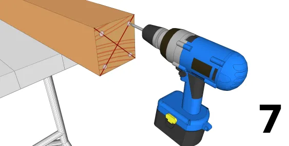 Pré-percer les points de fixation 
