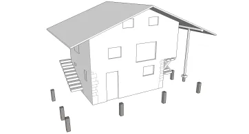 Répartition des plots en béton