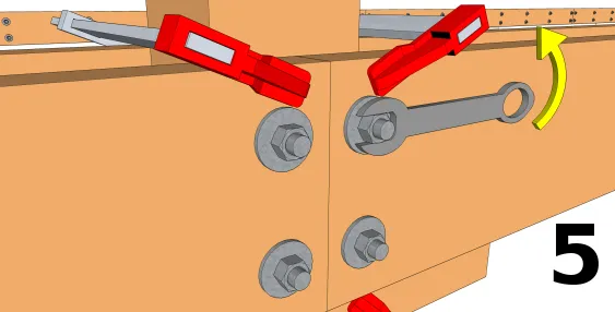 Mise en place des éléments de fixation