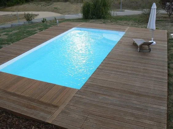 Ipé et piscine