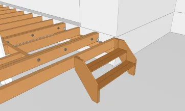 Mise en place de l’escalier