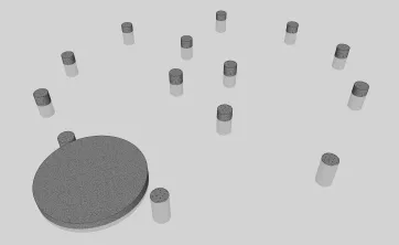 Réalisation des plots en béton et de la fondation de l’escalier 