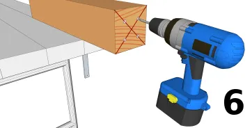 Pré-perçage des points de fixation