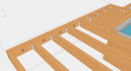 Fixation de la poutre muralière sur la façade