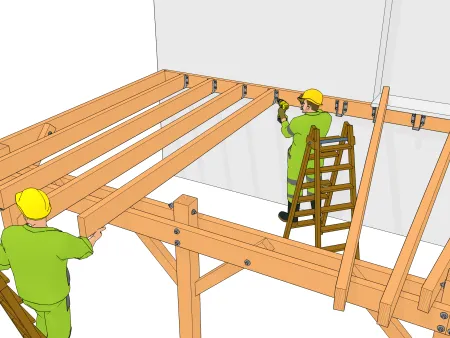 Réalisation du solivage