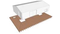 Vignette de l'article : Terrasse en bois sur plots maçonnés indépendante de l'habitation