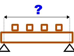 Calcul de la portée d'une poutre porteuse en appui