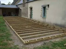 Préparation de la plateforme destinée à recevoir la terrasse