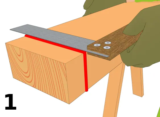 Équerrage d’une extrémité
