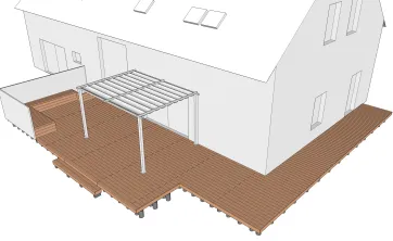 Mise en place de la pergola