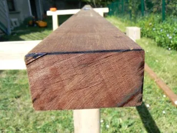 Lambourde en bois exotique
