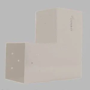 Aperçu réel du connecteur SUNDIY beige sable - 120mm Forme L à 2 directions