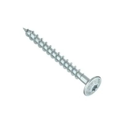 HECO-TOPIX-plus, vis à plateau, T-Drive, filet total variable, zingué blanc, A3K - Réf. 61976