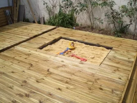 Un bac à sable pour enfant