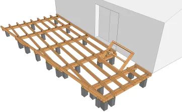 Mise en place de la structure de la trappe