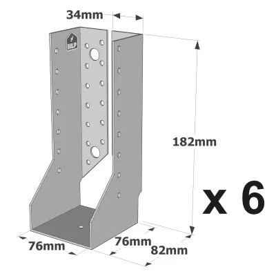 Sabots à ailes intérieures, gamme SAI CLASSIQUE (épaisseur 2mm) - Réf. SAI440/76/2_6