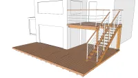 Vignette de l'article : Terrasse bois sur deux niveaux
