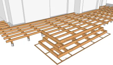 Structure avec escalier