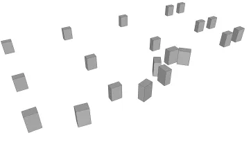 Répartition des plots en béton