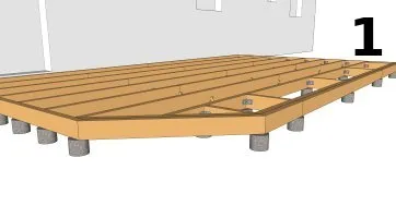 Disposition des plots maçonnés