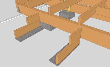 Mise en place de la structure de l’escalier