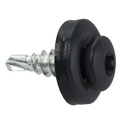 Fixation des lames ALUMINIUM - avec joint EPDM - tête colorée - Réf. WSBP-T-48019-7016