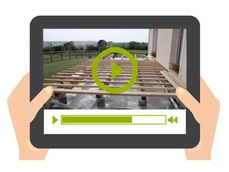 Vidéo 5 : Terrasse en bois sur poutres porteuses