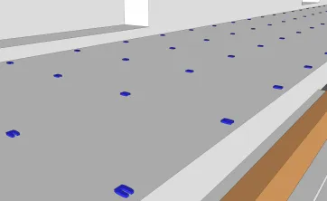 Vue en détail des cales plastiques