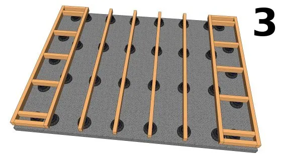 Disposition en porte-à-faux